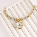 Premium Ρολόι Charm Beth White -3ATM Water Resistant