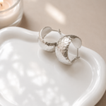 Aurora Silver Hoops