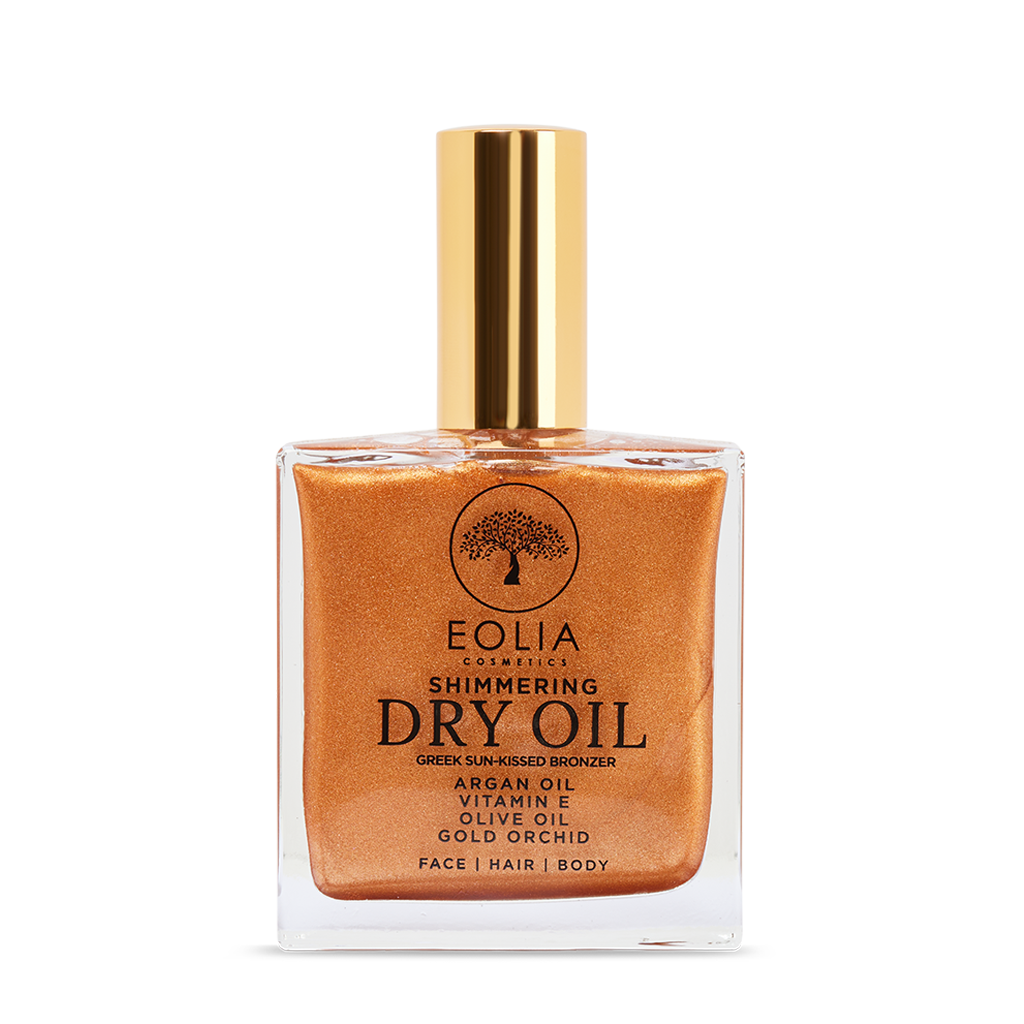 ΞΗΡΟ ΛΑΔΙ ΧΡΥΣΗ ΟΡΧΙΔΕΑ ΣΙΜΕΡ DRY OIL GOLD ORCHID SHIMMER GREEK SUN KISSED BRONZE EOLIA COSMETICS SHIMMERING DRY OIL GOLD ORCHID GREEK SUN KISSED BRONZER - Image 1